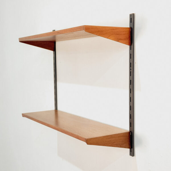 Set of two teak shelves designed by Kai Kristiansen
