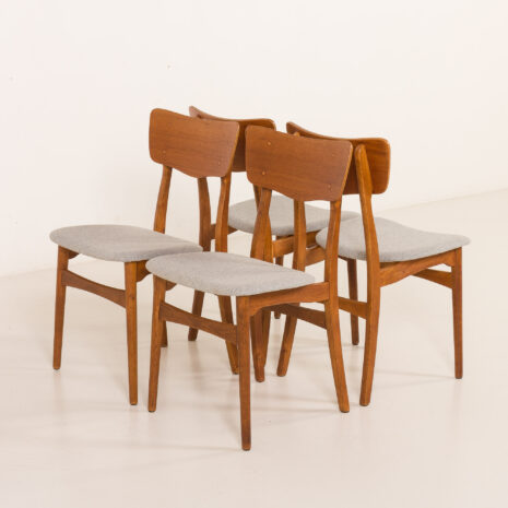 25296 Danish mid century chairs, set of 4-10 25296 Danish mid century chairs, set of 4-10