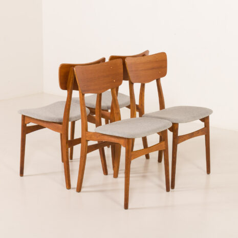 25296 Danish mid century chairs, set of 4-11 25296 Danish mid century chairs, set of 4-11