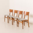 25296 Danish mid century chairs, set of 4-3