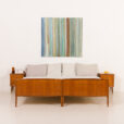 25409 Pair of danish mid century teak beds, 1960s-1