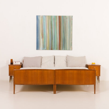 25409 Pair of danish mid century teak beds, 1960s-1 25409 Pair of danish mid century teak beds, 1960s-1