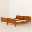 25409 Pair of danish mid century teak beds, 1960s-3