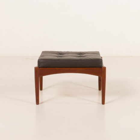 25508 Danish modern footstool in teak and aniline leather, 1970s-2 25508 Danish modern footstool in teak and aniline leather, 1970s-2