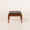 25508 Danish modern footstool in teak and aniline leather, 1970s-3