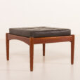 25508 Danish modern footstool in teak and aniline leather, 1970s-4