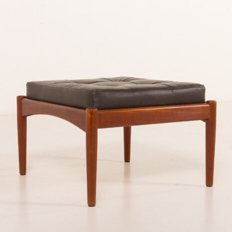 25508 Danish modern footstool in teak and aniline leather, 1970s-4 25508 Danish modern footstool in teak and aniline leather, 1970s-4