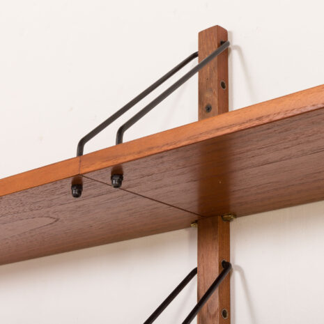 25510 Scandinavian shelving wall unit with bar cabinet, Denmark, 1960s -13 25510 Scandinavian shelving wall unit with bar cabinet, Denmark, 1960s -13