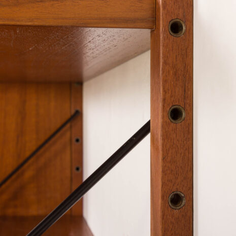 25510 Scandinavian shelving wall unit with bar cabinet, Denmark, 1960s -14 25510 Scandinavian shelving wall unit with bar cabinet, Denmark, 1960s -14