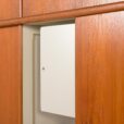 25535 Omann Jun Extra large mid century teak wardrobe, Denmark, 1970s-11