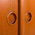 25535 Omann Jun Extra large mid century teak wardrobe, Denmark, 1970s-21