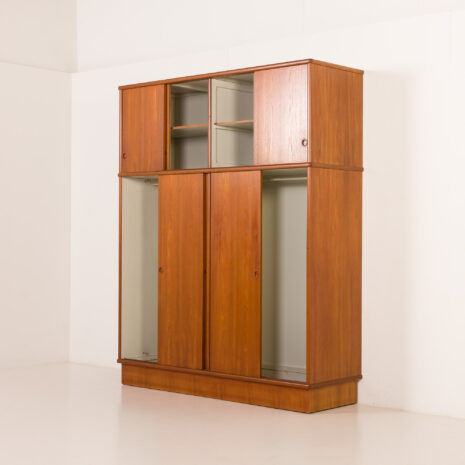 25535 Omann Jun Extra large mid century teak wardrobe, Denmark, 1970s-5 25535 Omann Jun Extra large mid century teak wardrobe, Denmark, 1970s-5