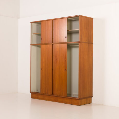 25535 Omann Jun Extra large mid century teak wardrobe, Denmark, 1970s-6 25535 Omann Jun Extra large mid century teak wardrobe, Denmark, 1970s-6