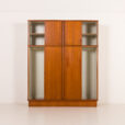 25535 Omann Jun Extra large mid century teak wardrobe, Denmark, 1970s-7