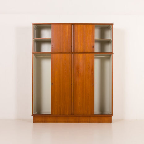 25535 Omann Jun Extra large mid century teak wardrobe, Denmark, 1970s-7 25535 Omann Jun Extra large mid century teak wardrobe, Denmark, 1970s-7