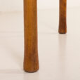 25546 Italian mid century round teak table with brass details, 1960s -16