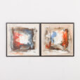 26018 Two abstract paintings, Denmark, end of 20th century-1