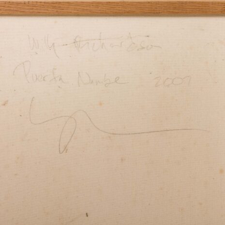 26020 Willy Richardson, Puerta Nambe painting. Santa Fe 2007-4 26020 Willy Richardson, Puerta Nambe painting. Santa Fe 2007-4