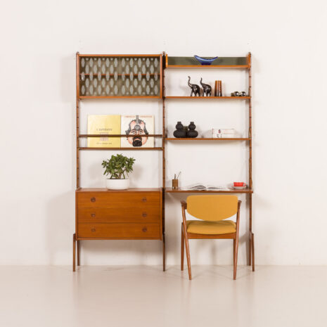 26022 Ergo free standing wall unit with a desk by John Texmon, Norway 1960s-1 26022 Ergo free standing wall unit with a desk by John Texmon, Norway 1960s-1