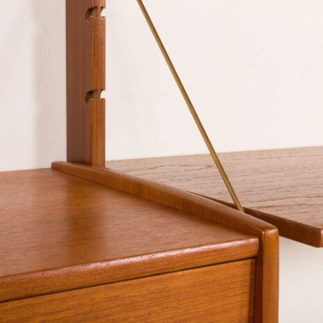 26022 Ergo free standing wall unit with a desk by John Texmon, Norway 1960s-14 26022 Ergo free standing wall unit with a desk by John Texmon, Norway 1960s-14