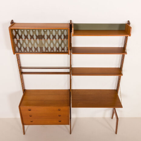 26022 Ergo free standing wall unit with a desk by John Texmon, Norway 1960s-16 26022 Ergo free standing wall unit with a desk by John Texmon, Norway 1960s-16