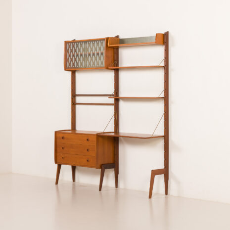 26022 Ergo free standing wall unit with a desk by John Texmon, Norway 1960s-3 26022 Ergo free standing wall unit with a desk by John Texmon, Norway 1960s-3