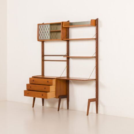 26022 Ergo free standing wall unit with a desk by John Texmon, Norway 1960s-4 26022 Ergo free standing wall unit with a desk by John Texmon, Norway 1960s-4