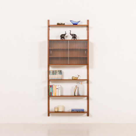 26029 Scandinavian shelving wall unit, Denmark, 1960s-1 26029 Scandinavian shelving wall unit, Denmark, 1960s-1