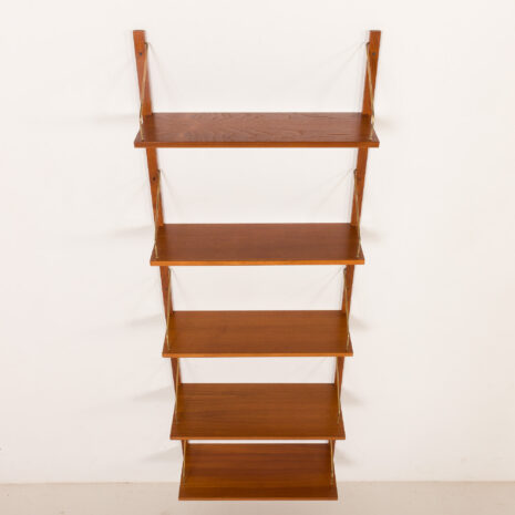26035 Danish teak shleving unit, set of 5 shelves, 1960s-5 26035 Danish teak shleving unit, set of 5 shelves, 1960s-5
