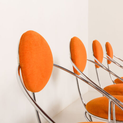 26040 Italian Space Age dining table with 4 chairs, 1970s-14 26040 Italian Space Age dining table with 4 chairs, 1970s-14