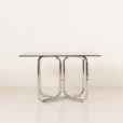 26040 Italian Space Age dining table with 4 chairs, 1970s-3