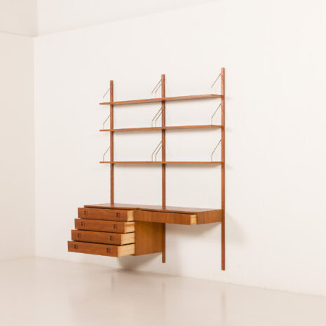 26045 Danish vintage wall unit in teak, 1960s-4 26045 Danish vintage wall unit in teak, 1960s-4