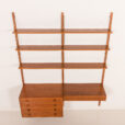 26045 Danish vintage wall unit in teak, 1960s-6