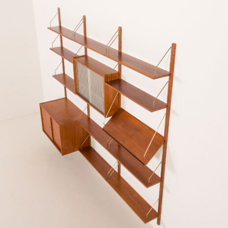 26051 Danish shelving wall unit, PS System, 1960s -8 26051 Danish shelving wall unit, PS System, 1960s -8