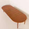 26068 Oman Junn attr. to extra large teak table with 4 inner leaves, Denmark 1960s-3